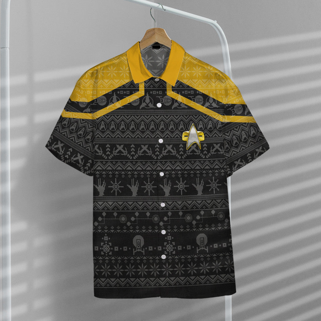 Star Trek Picard 2020 Yellow Ugly Christmas Custom Hawaii Shirt 15