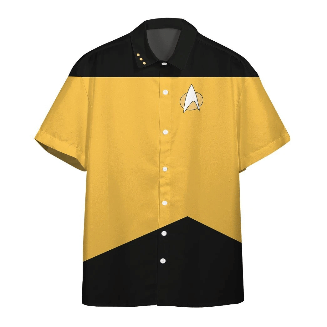 Star Trek The Next Generation Yellow Uniform Custom Hawaii Shirt