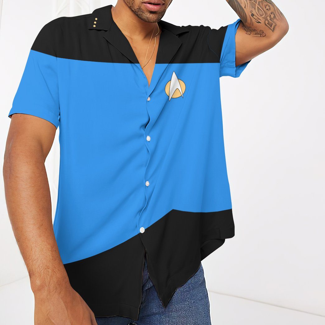 Star Trek The Next Generation Blue Uniform Custom Hawaii Shirt