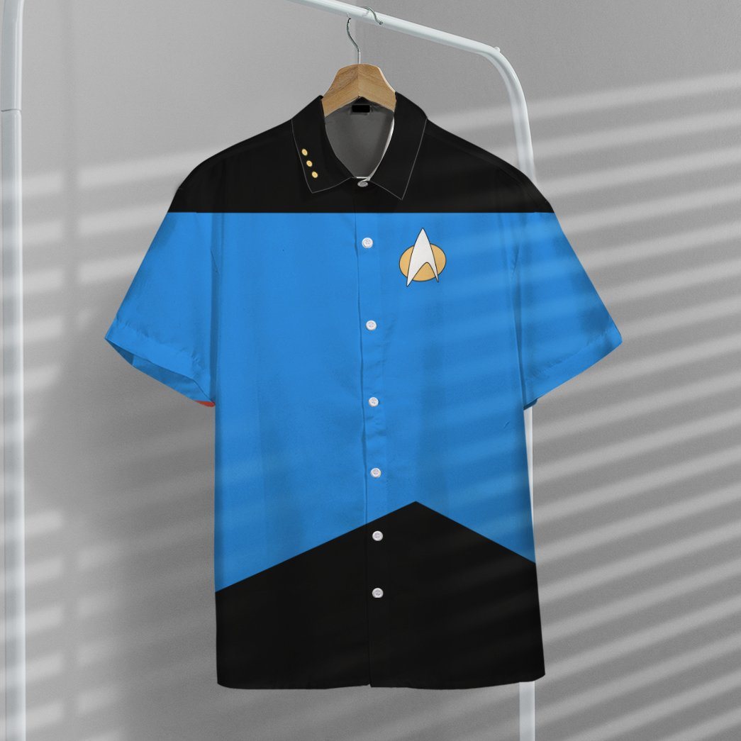 Star Trek The Next Generation Blue Uniform Custom Hawaii Shirt 7