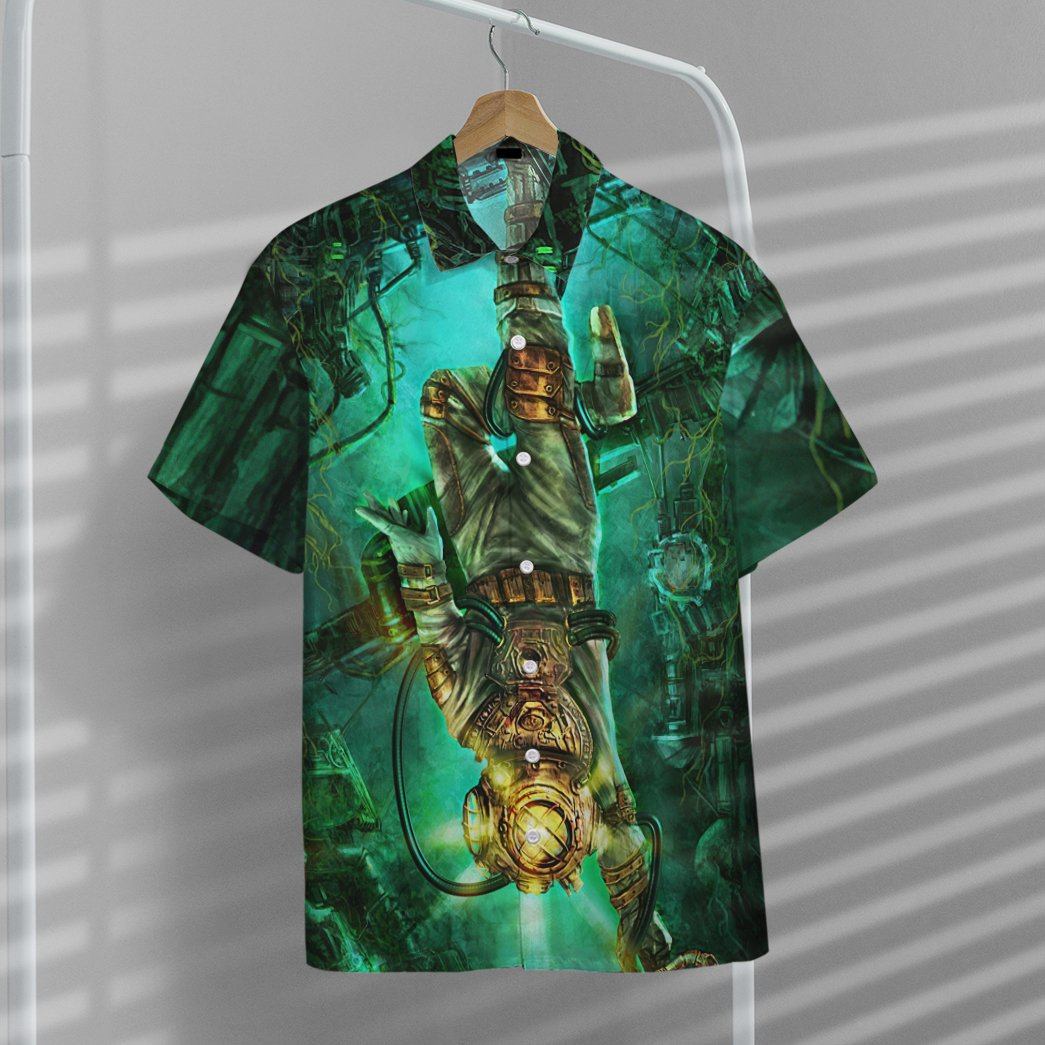 Steampunk Diver Custom Short Sleeve Shirt 7