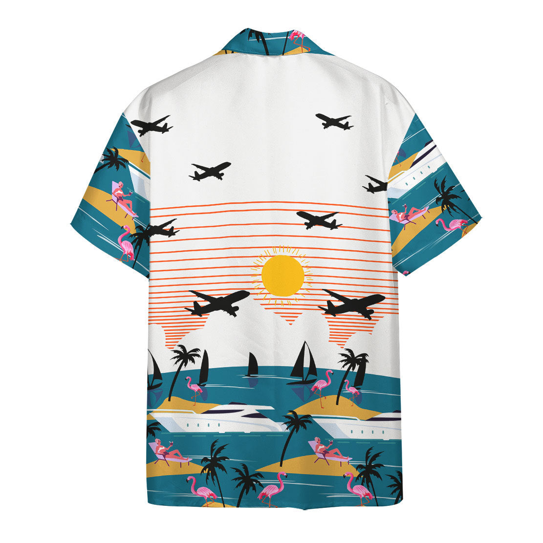 Summer Beach Flamingo Hawaii Shirt 1