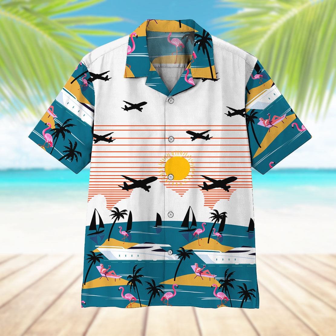Summer Beach Flamingo Hawaii Shirt 9