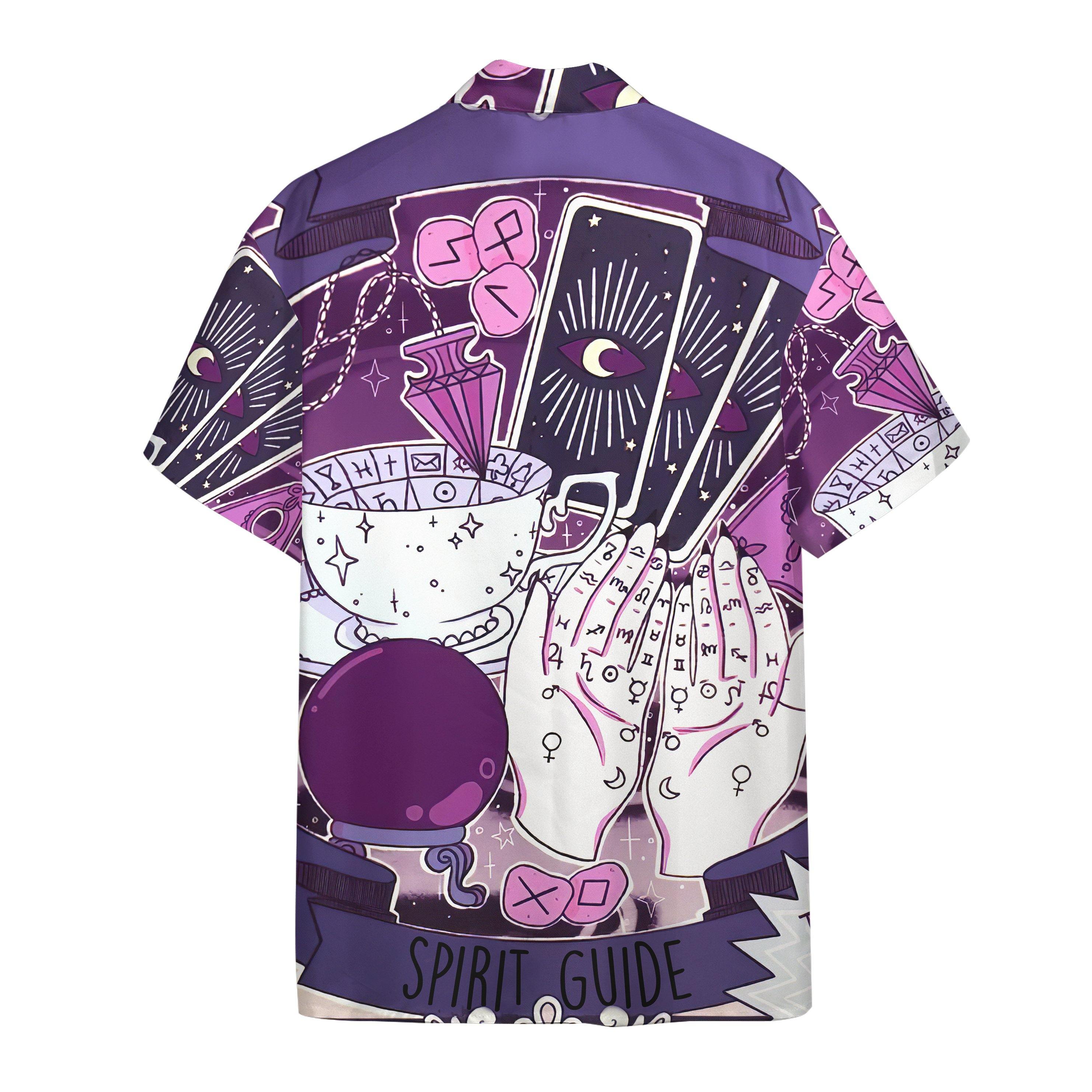 Tasseography Tarot Zodiac Divination Custom Short Sleeve Shirt 1