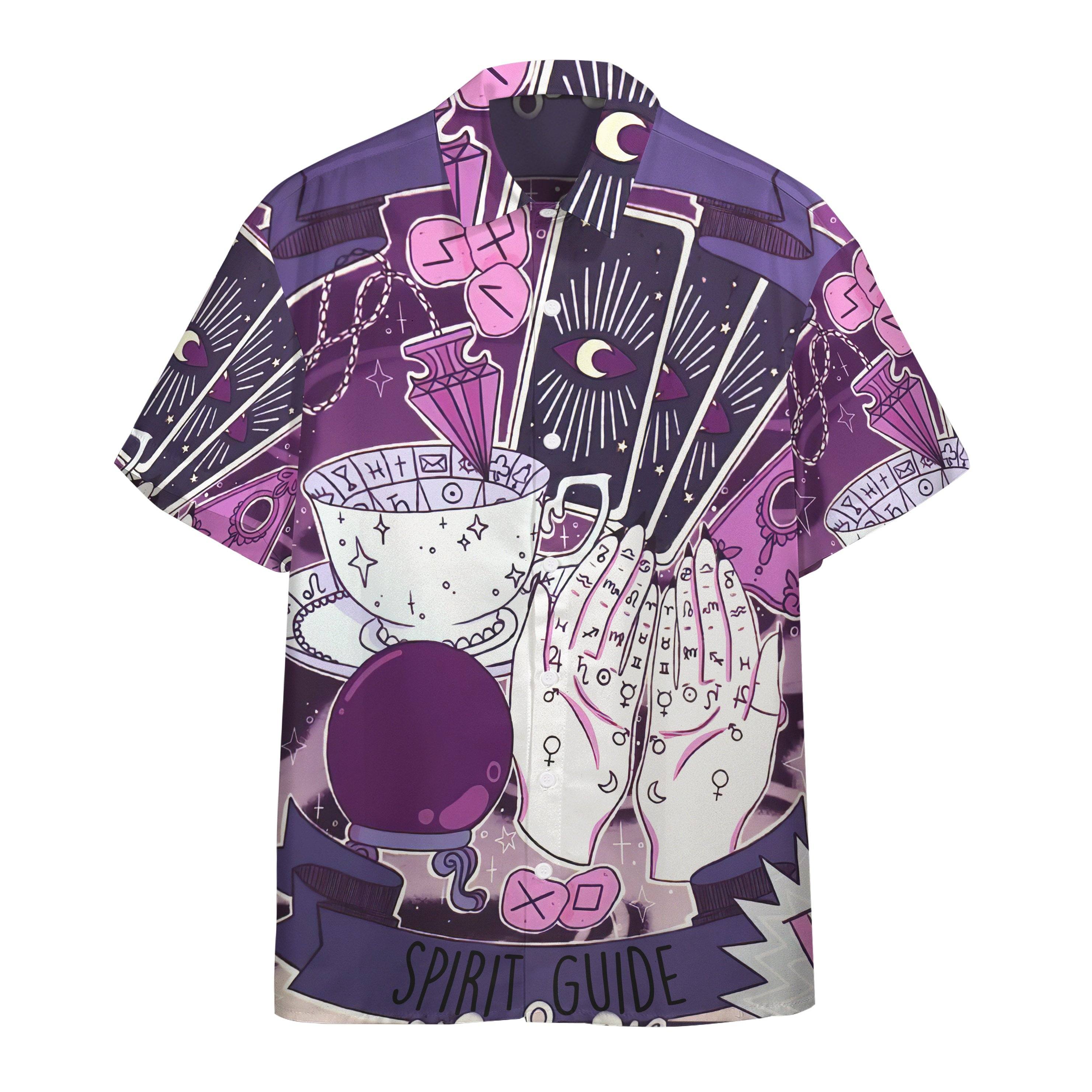 Tasseography Tarot Zodiac Divination Custom Short Sleeve Shirt
