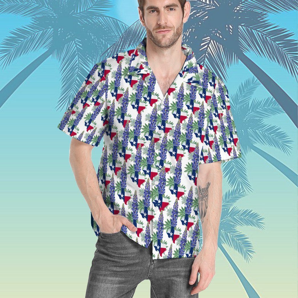 Texas Bluebonnet Hawaii Shirt 9
