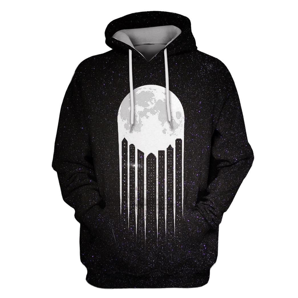 The Moon Shinning Down On The City Custom T-shirt – Hoodies Apparel