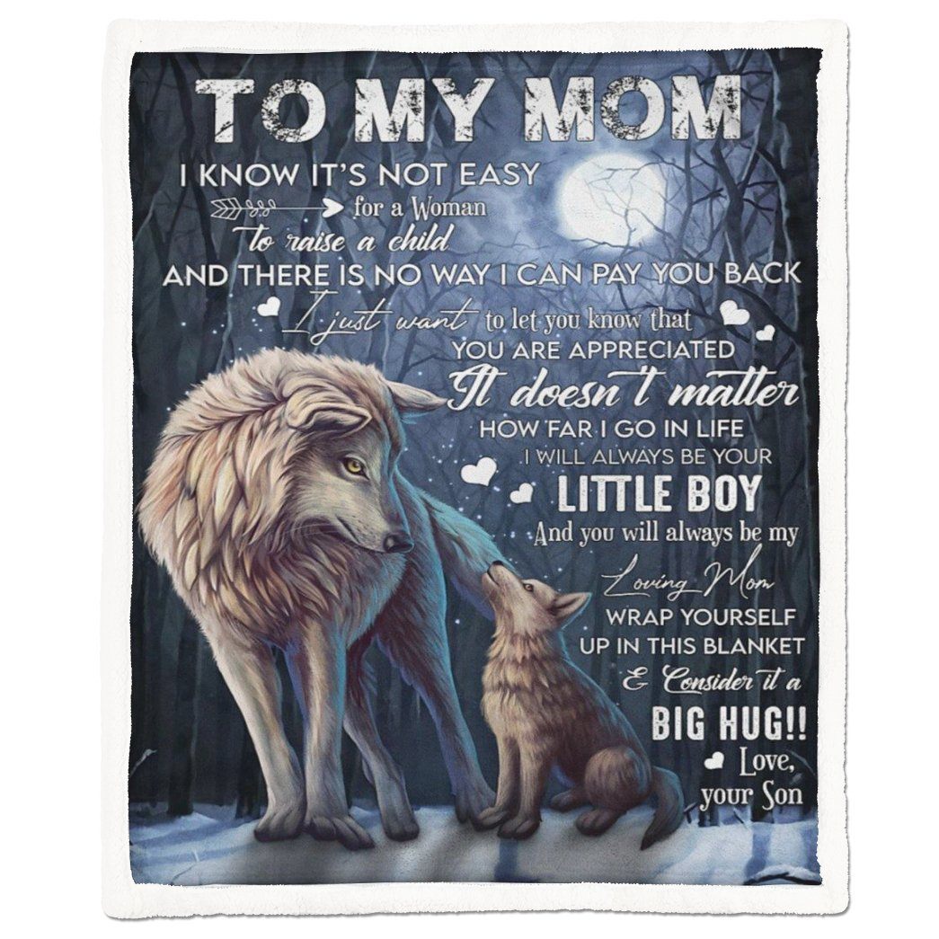 Alldaytee To My Mom I Know Its Not Easy Blanket