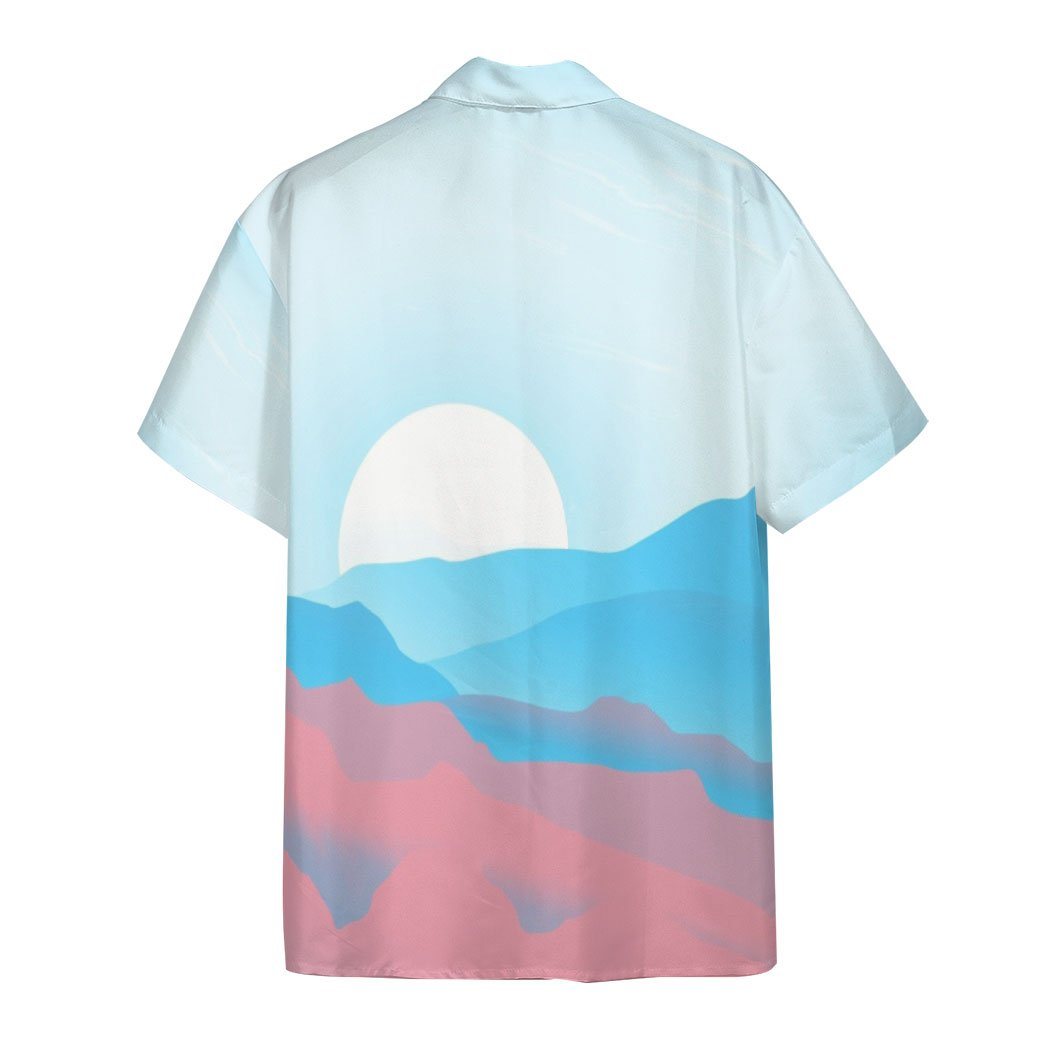 Trans Pride Sunrise Custom Hawaii Shirt 1