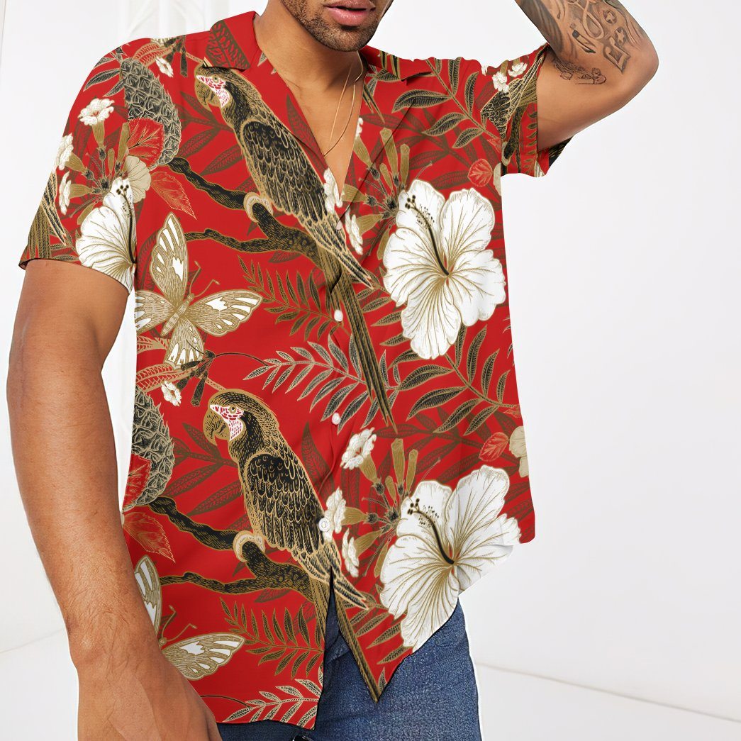 Tropical Parrot Custom Hawaii Shirt