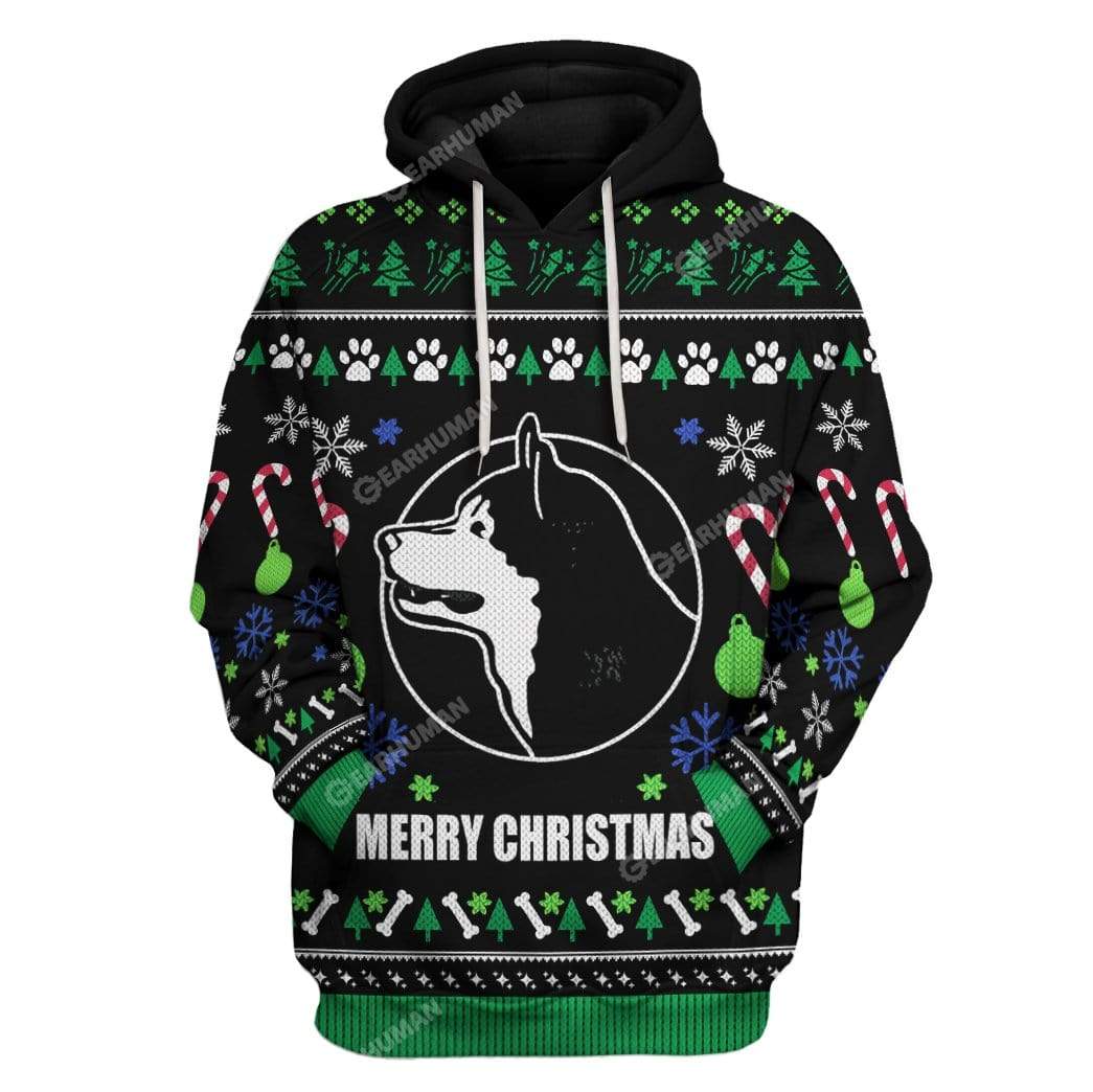 Ugly Christmas Alaskan Malamute Dog Breed Custom Sweater Apparel