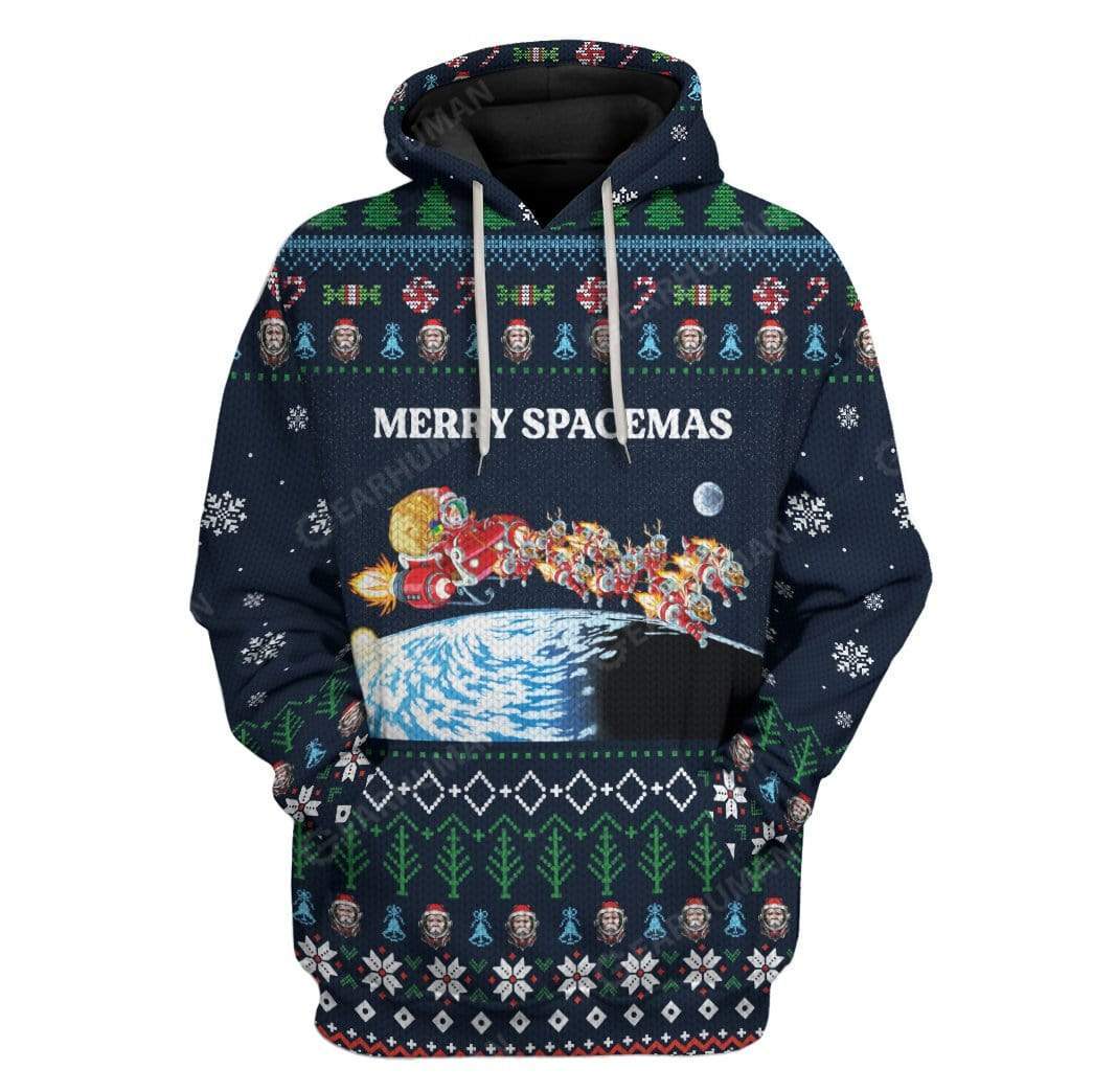 Ugly Merry Spacemas Custom T-shirt – Hoodies Apparel