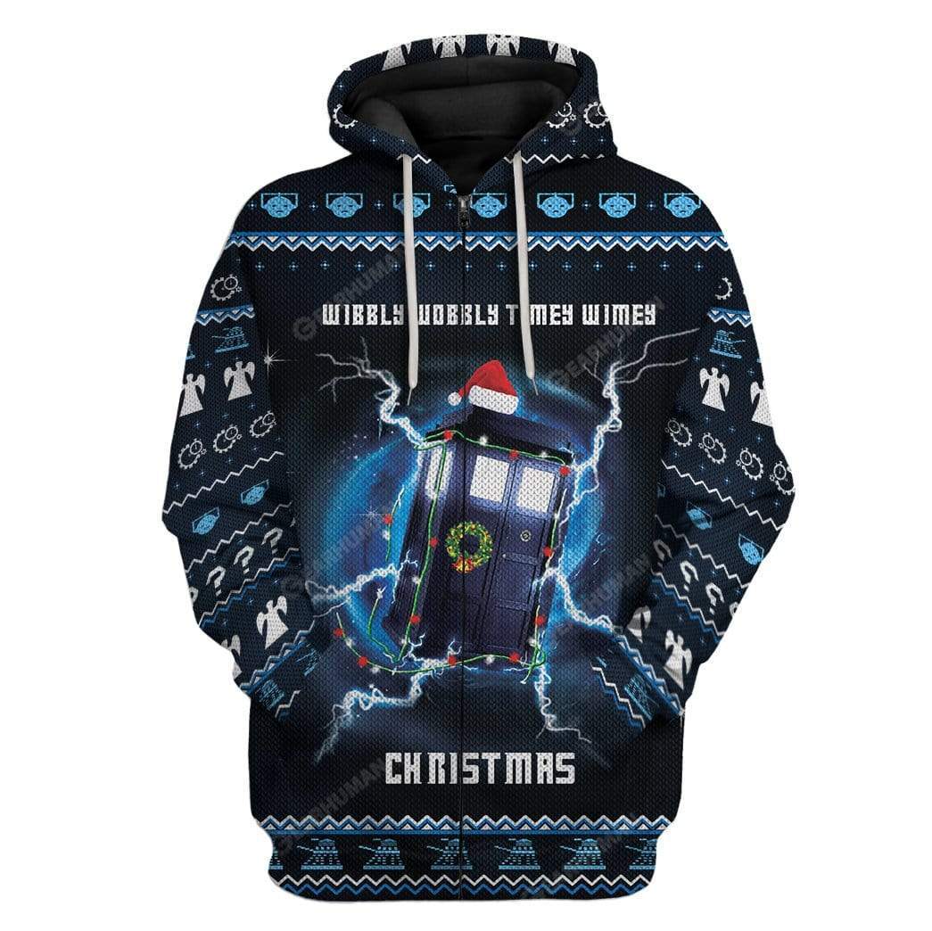 Ugly Wibbly Wobbly Timey Wimey Christmas Custom Hoodies-T-Shirts Apparel