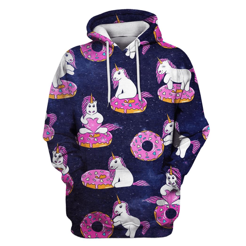 Unicorn and Doughnuts Custom T-shirt – Hoodies Apparel