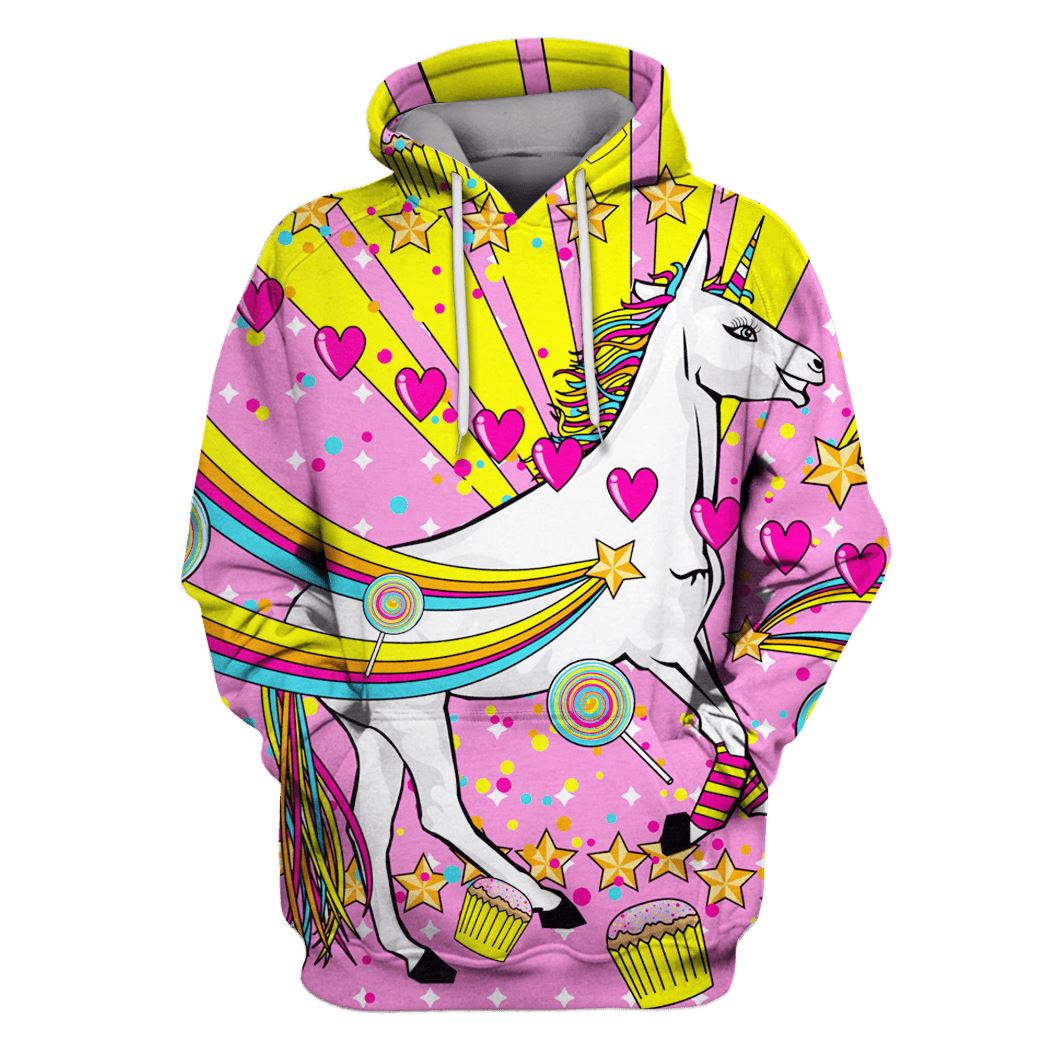 Unicorn and Pastry Custom T-shirt – Hoodies Apparel