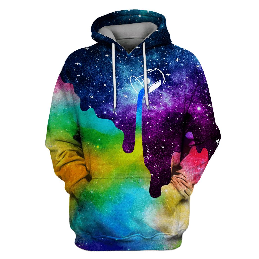 Unicorn Rainbow galaxy background Custom T-shirt – Hoodies Apparel