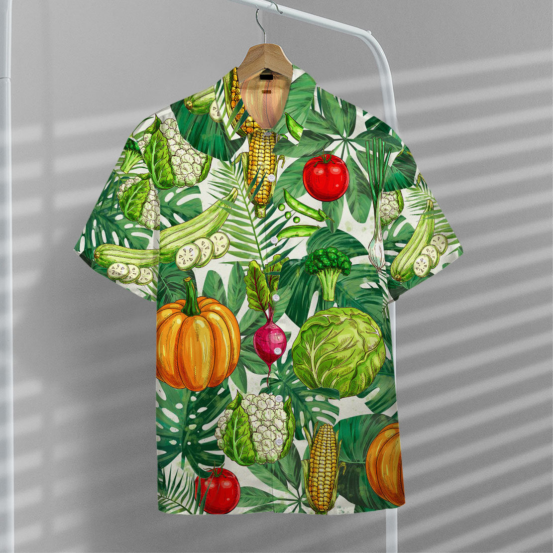 Vegetables Button Down Hawaii Shirt Summer Shirts For Men 7