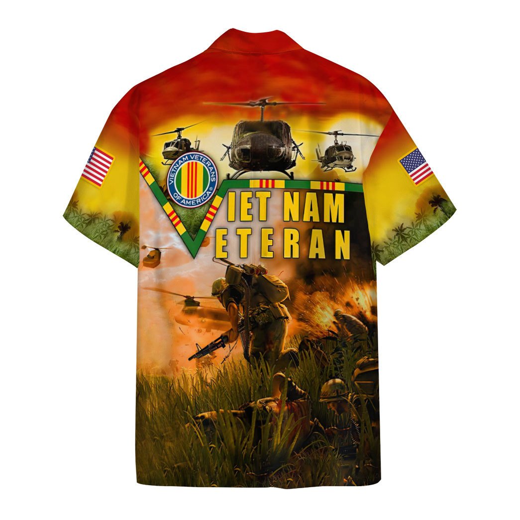 Vietnam Veteran Custom Hawaiian Shirt