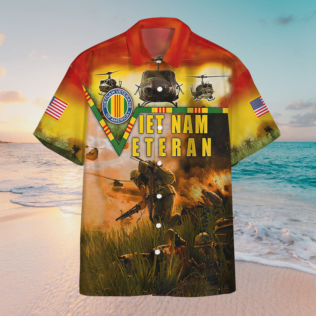Vietnam Veteran Custom Hawaiian Shirt 13
