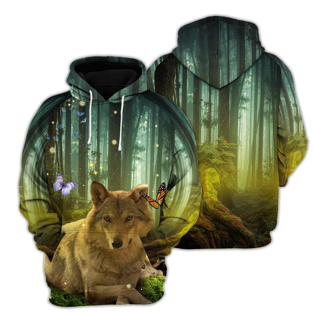 Wofl Butterfly Unique All Over Print T-Shirt Hoodie Gift Ideas