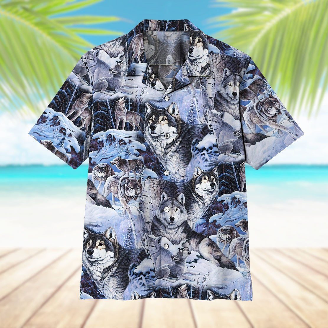 Wolf Hawaii Shirt - Vintage Aloha Shirt 11