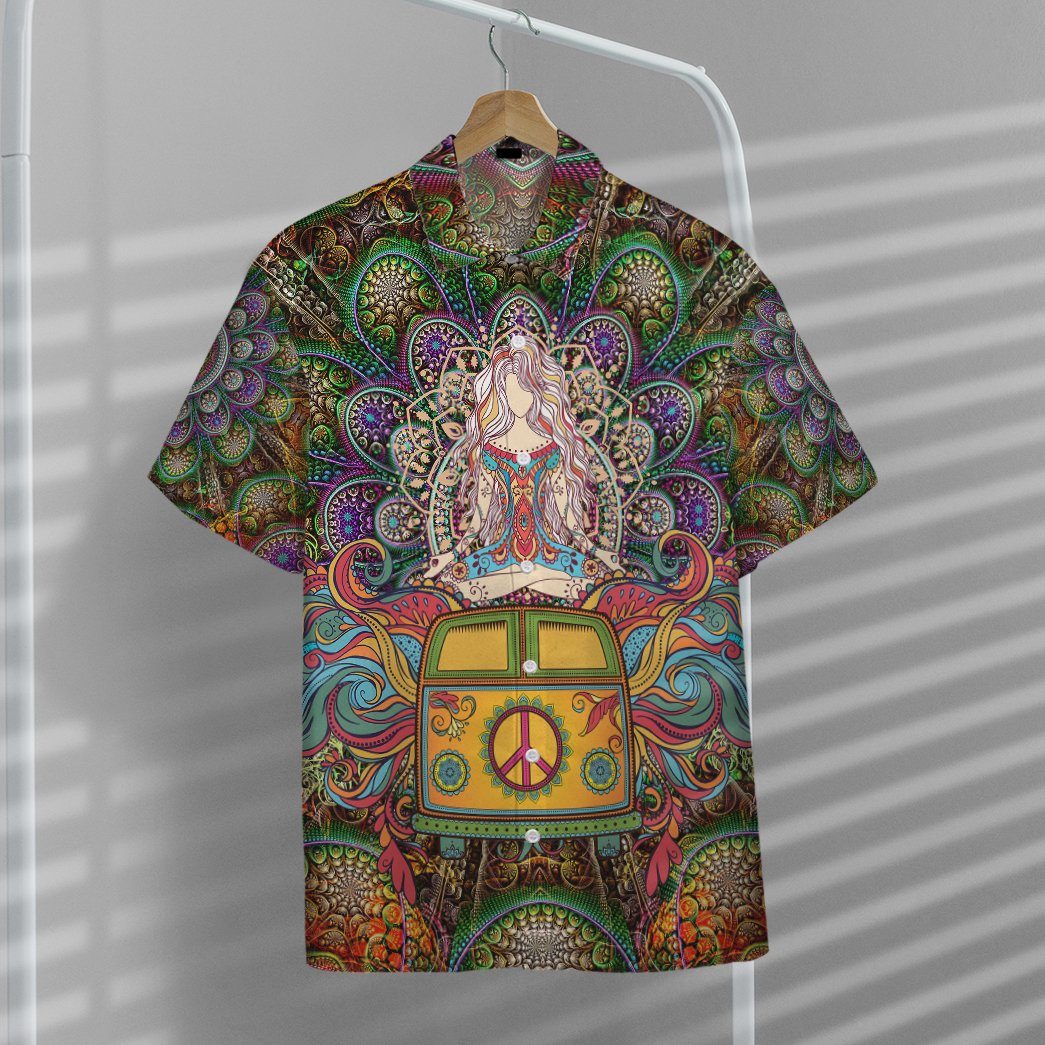 World Of Hippie And Yoga Custom Short Sleeve Shirt
