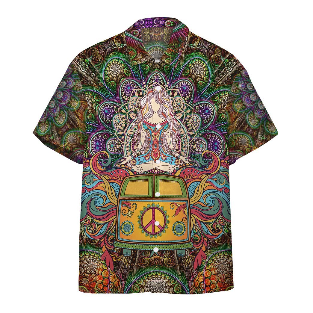 World Of Hippie And Yoga Custom Short Sleeve Shirt