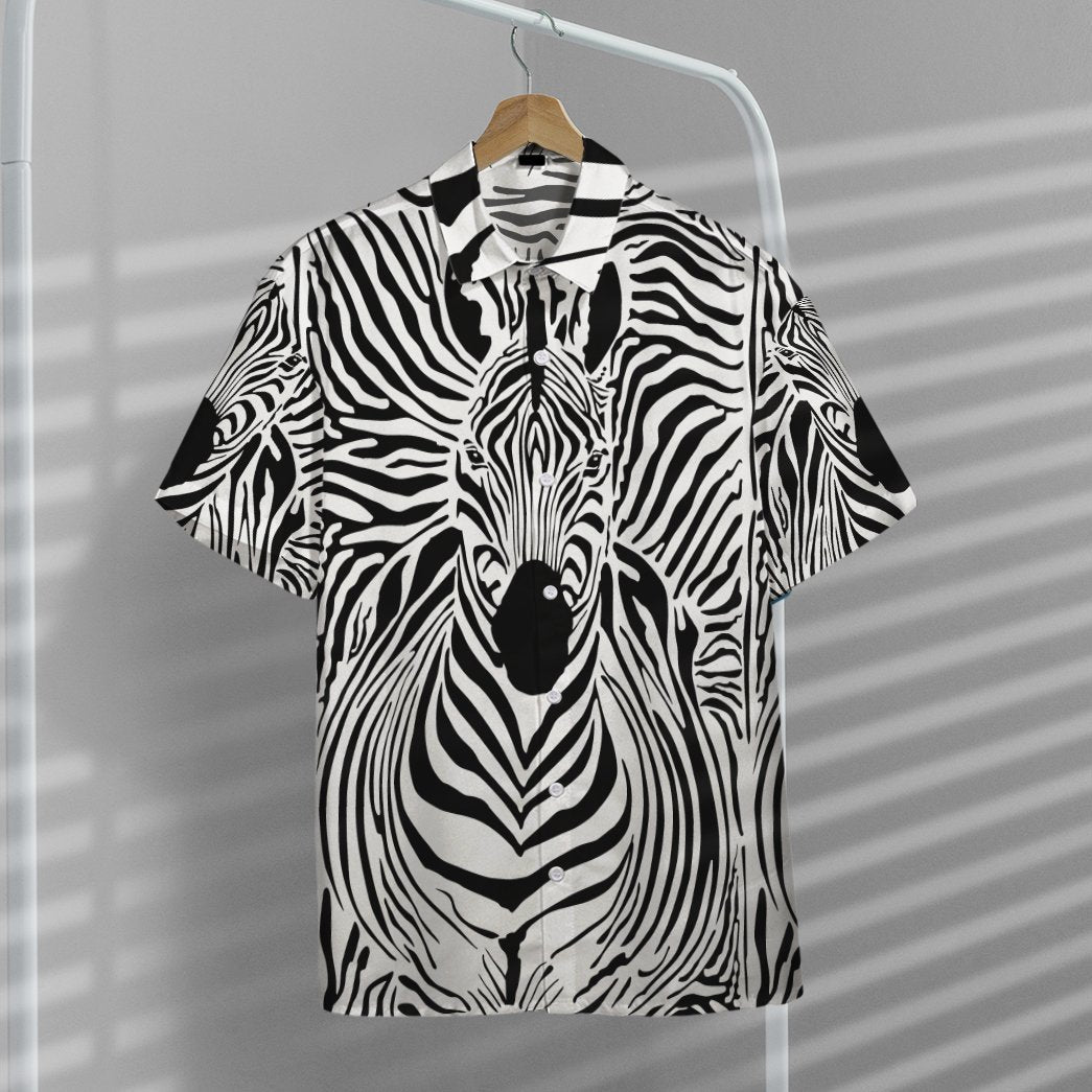 Zebra Custom Hawaii Shirt 7