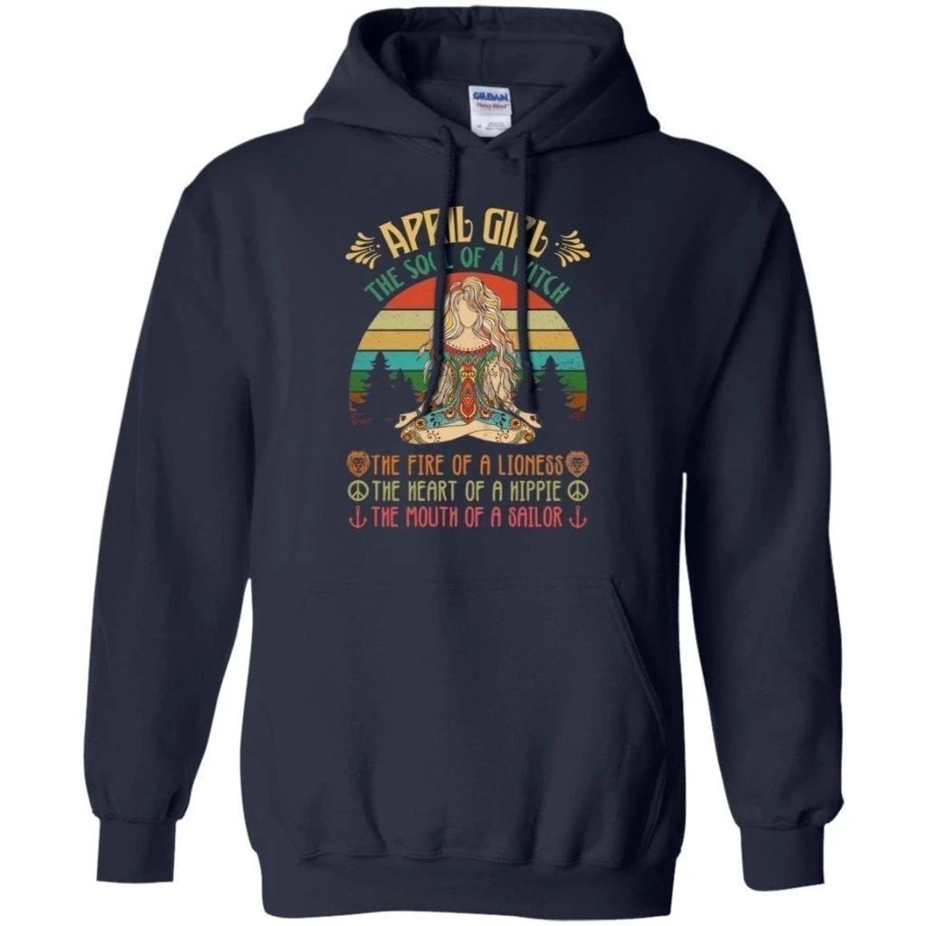 April Girl The Soul Of The Witch Birthday Hoodie Gift 1