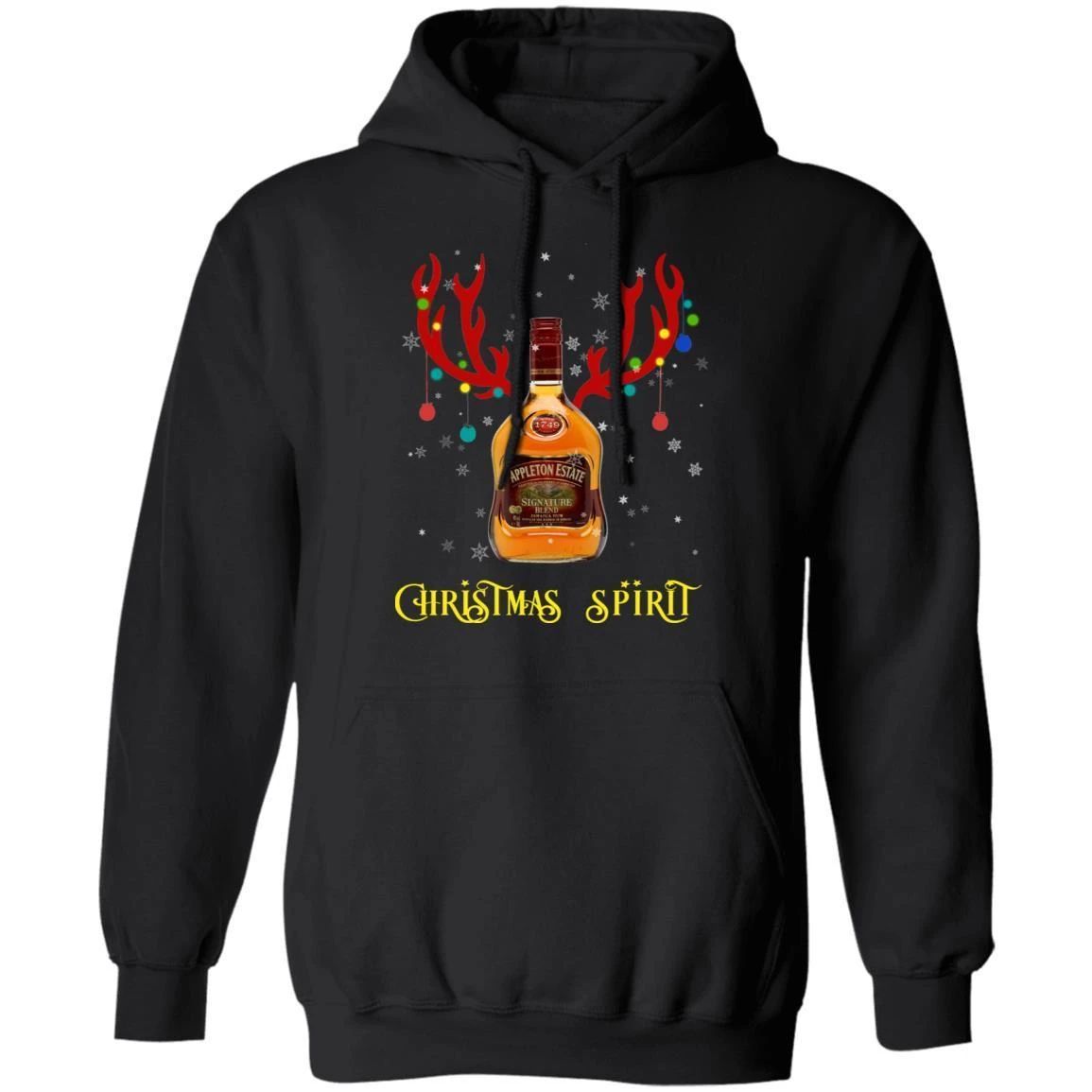 Christmas Hoodie Appleton Christmas Spirit Rum Reindeer Xmas Shirt