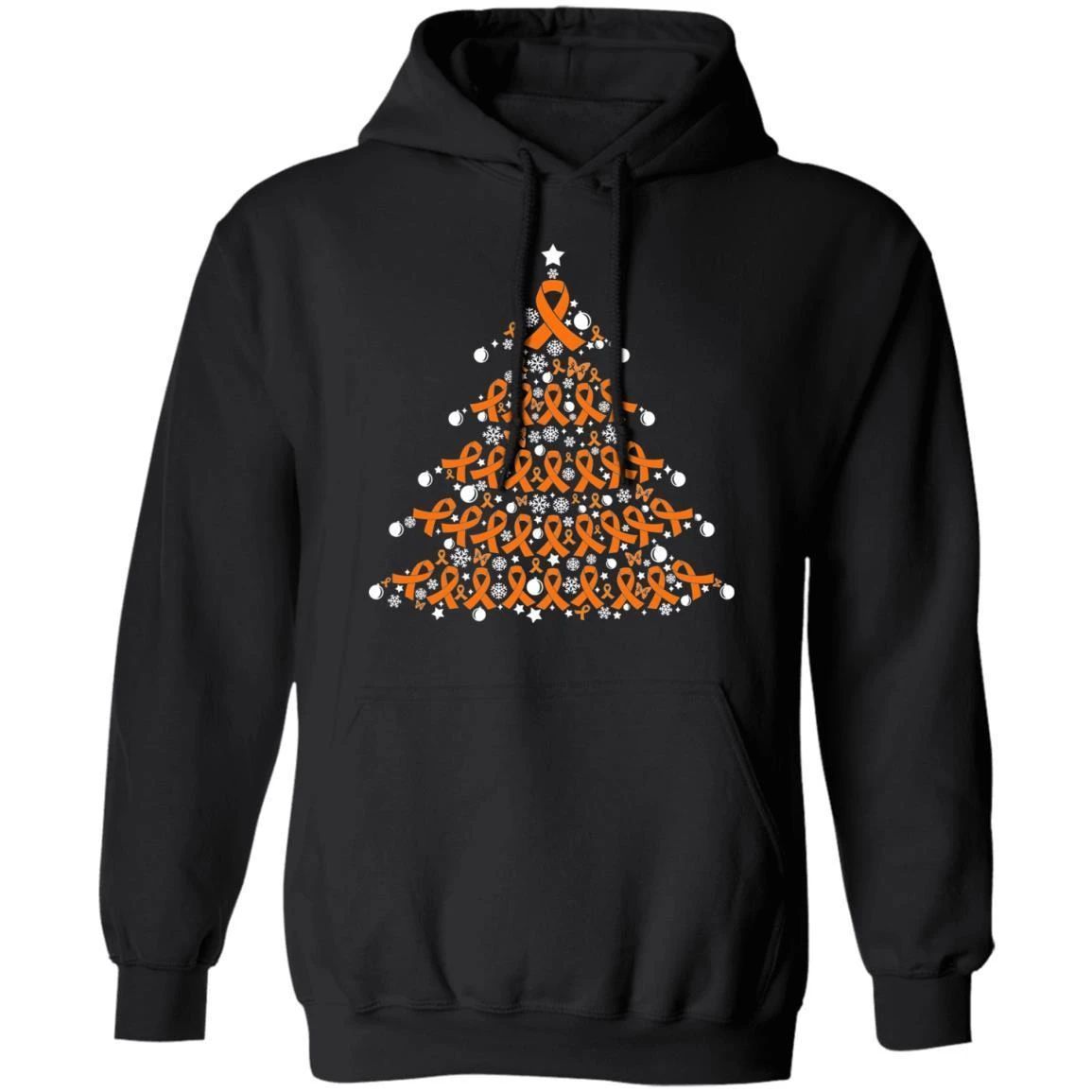 Christmas Hoodie Kidney Cancer Awareness Xmas Tree Hoodie