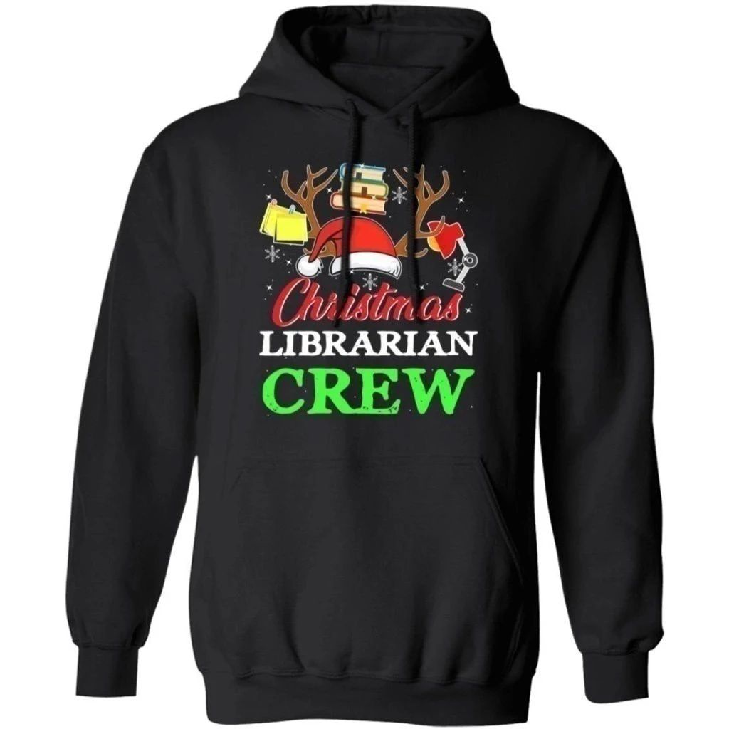 Christmas Hoodie Librarian Crew Sweater Xmas Gift Shirt