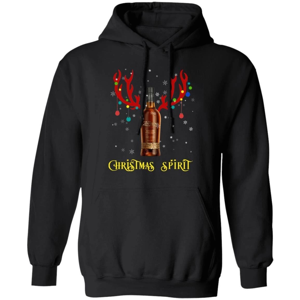 Christmas Hoodie Zacapa Christmas Spirit Rum Reindeer Xmas Shirt