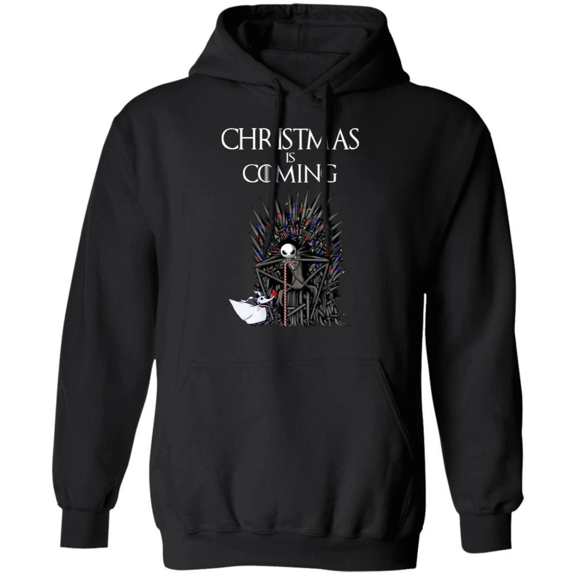 Christmas Is Coming Jack Skellington Thrones Hoodie Xmas Gift Shirt