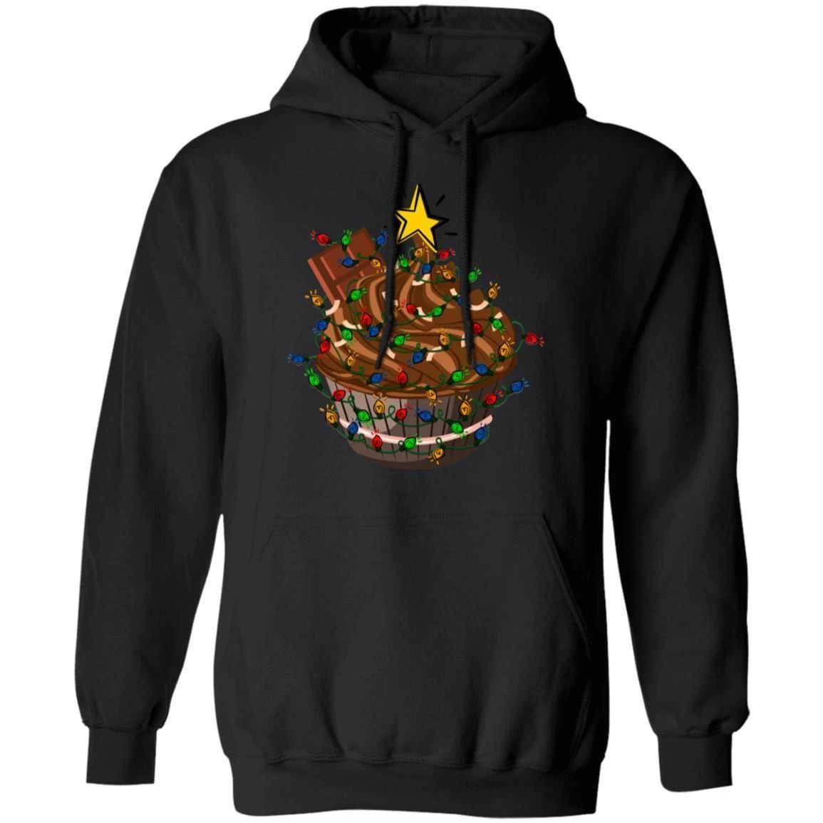 Christmas Tree Cupcake Hoodie Funny Xmas Gift Shirt