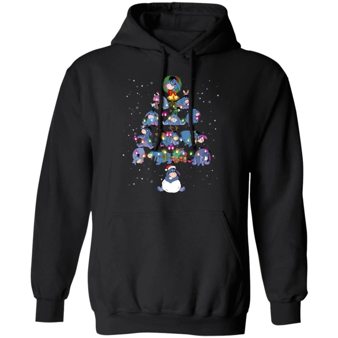 Christmas Tree Eeyore Hoodie Funny Xmas Gift Shirt Idea