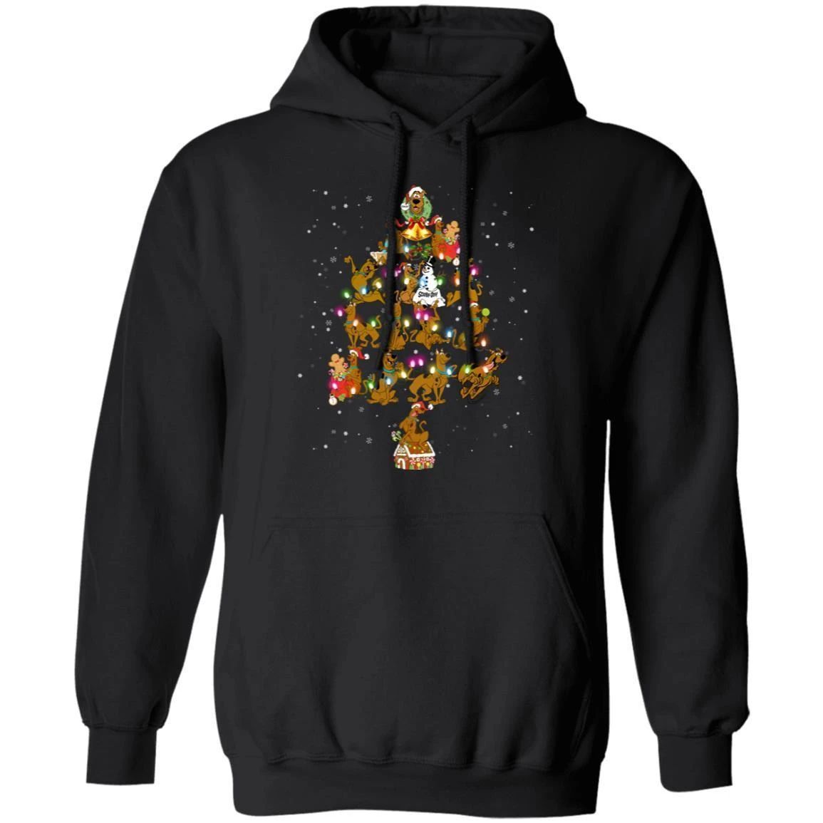 Christmas Tree Scooby Doo Hoodie Funny Xmas Gift Shirt Idea