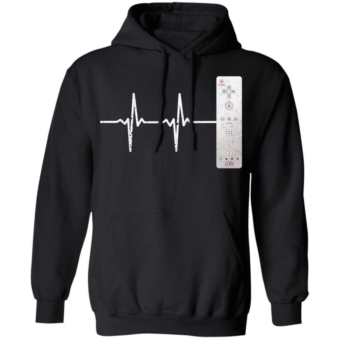 Gamer Wii Heartbeat Hoodie Gift idea For Game Lover