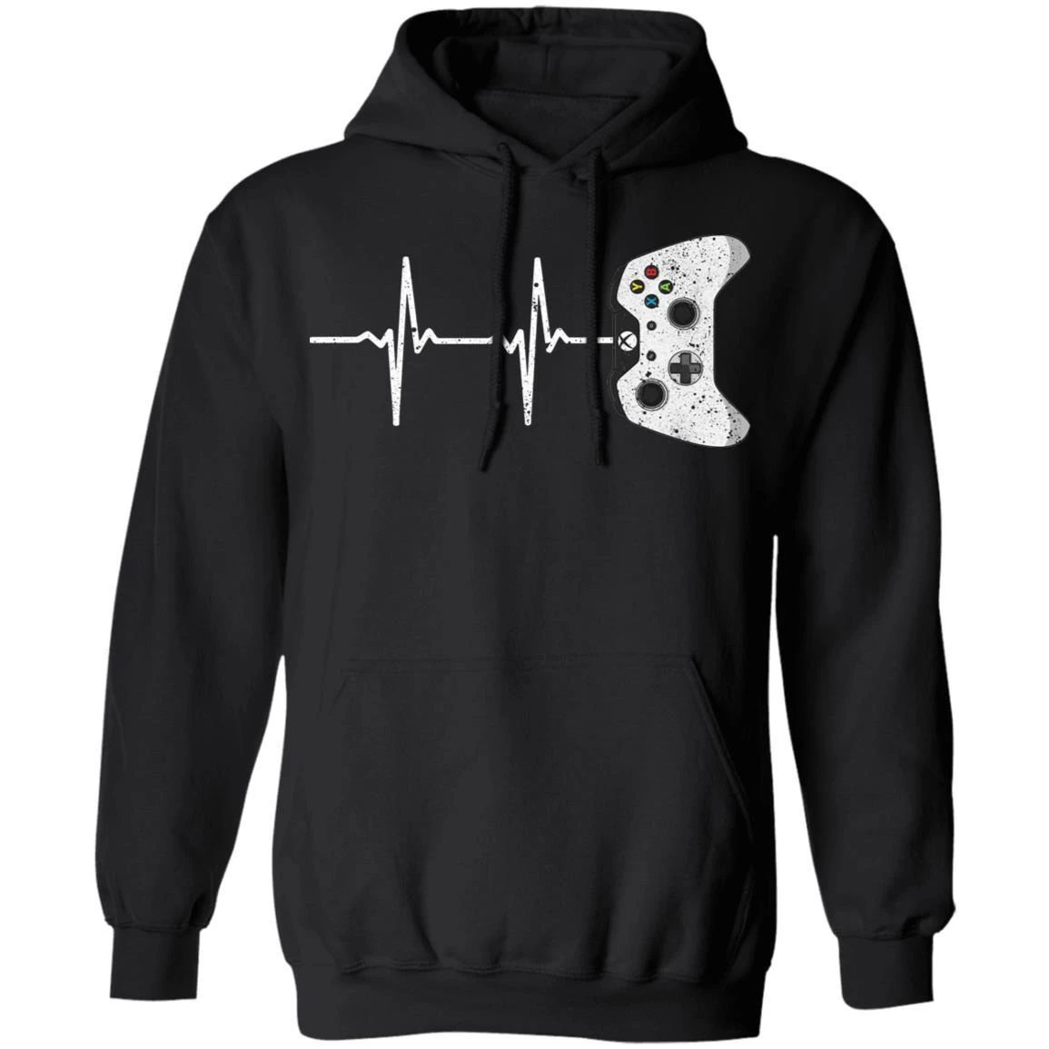 Gamer Xbox Heartbeat Hoodie Gift idea For Game Lover