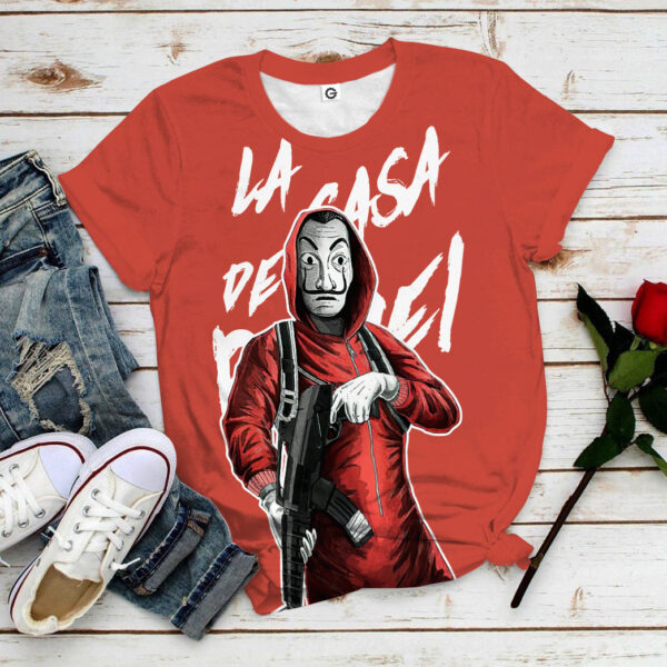 Money Heist La Casa De Papel All Over Print T-Shirt Hoodie Fan Gifts Idea 23