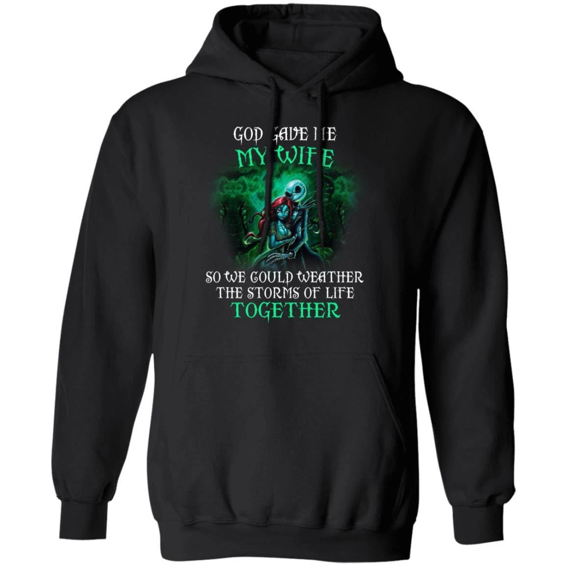 God Gave Me My Wife Hoodie Jack & Sally Gift Idea