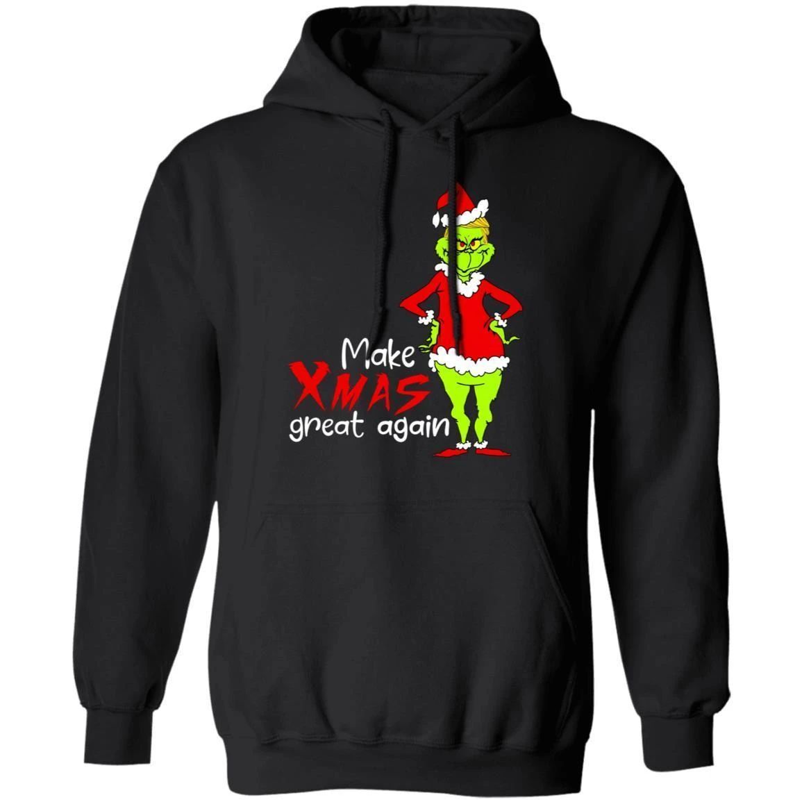 Grinch Trump Make Xmas Great Again Hoodie Funny Grinch Hoodie Funny Christmas Gift