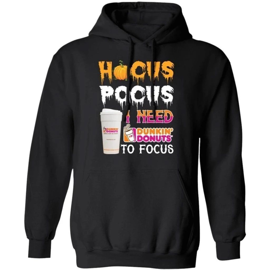 Hocus Pocus I Need Dunkin’ Donuts To Focus Shirt Halloween Costume