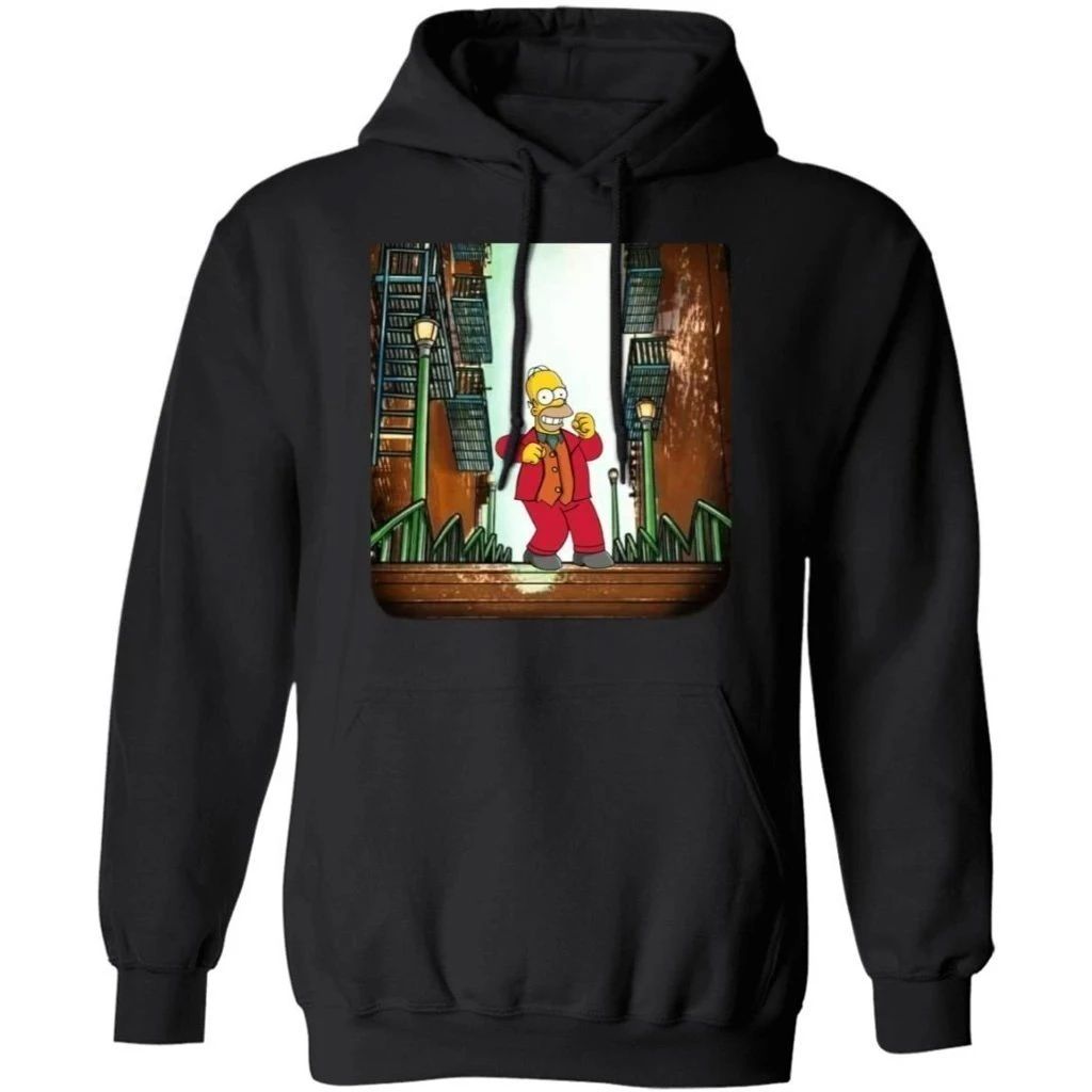 Homer Simpson Dancing In Joker Dancing Scene Hoodie Funny Gift