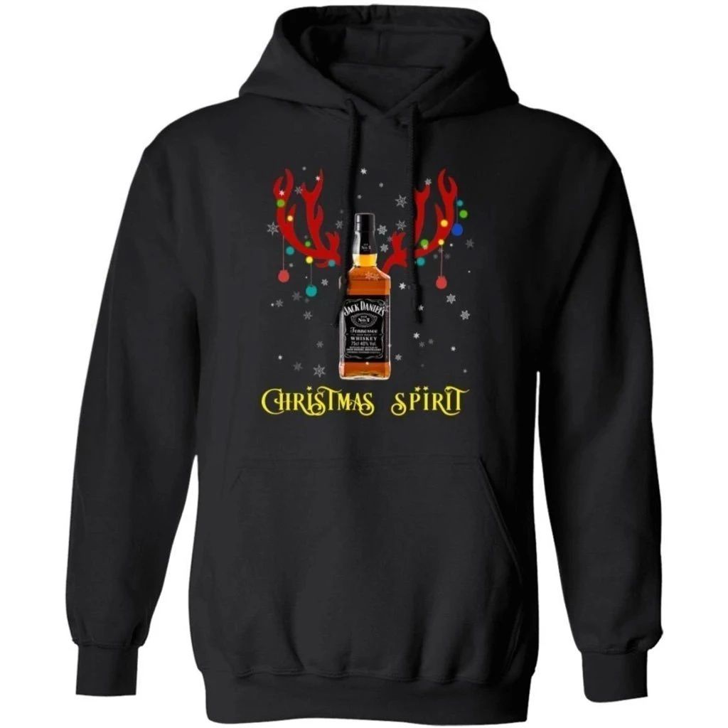 Jack Daniel’s Reindeer Whisky Christmas Spirit Hoodie Funny Xmas Gift