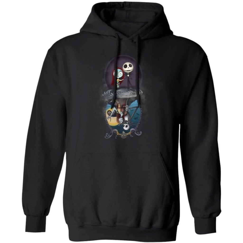 Jack & Sally Water Reflections Forever In Love Hoodie Cool Gift