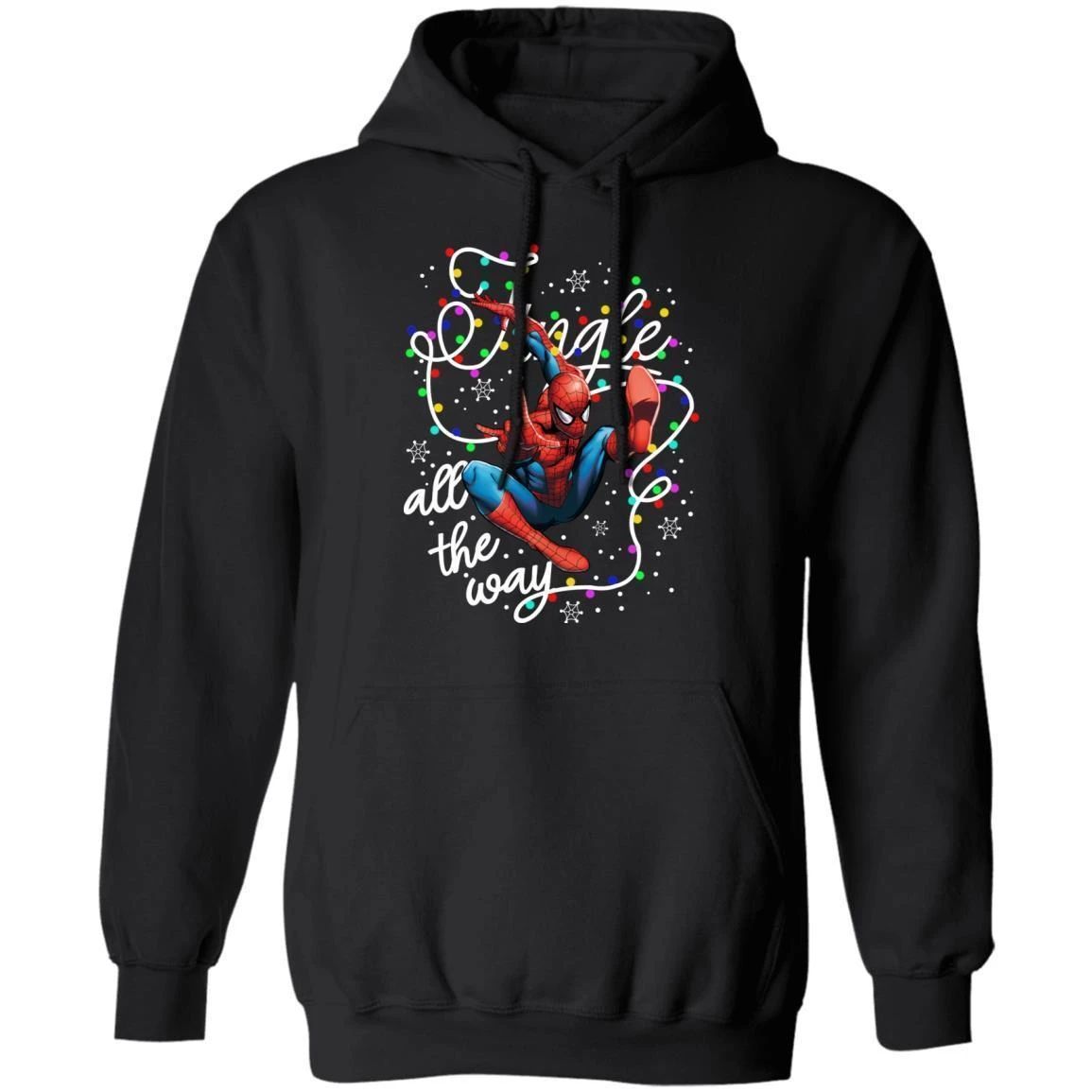 Jingle All The Way Spider Man Hoodie Christmas Hoodie For Spider Man Fans