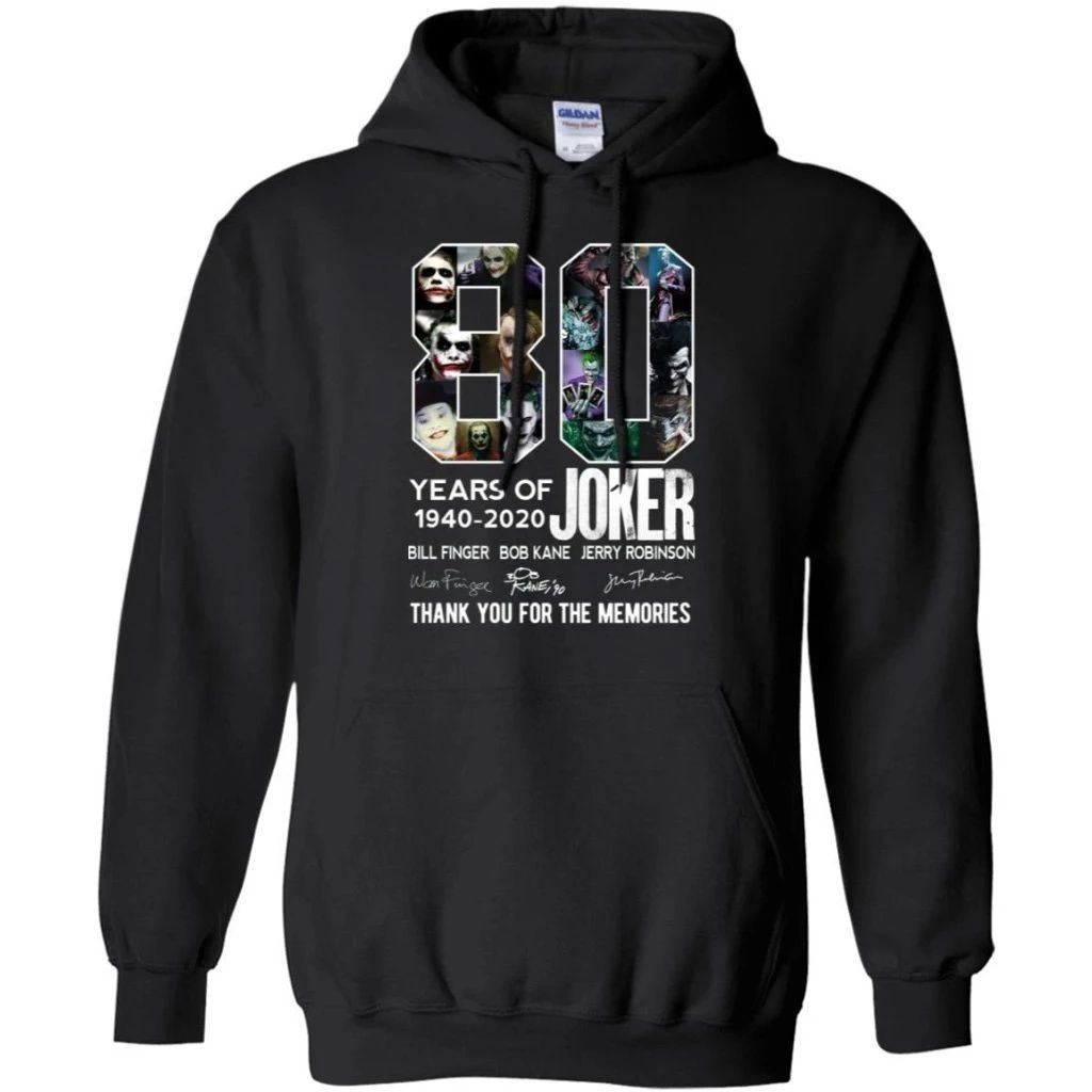 Joker 80 Years Anniversary Hoodie Fan Gift Idea