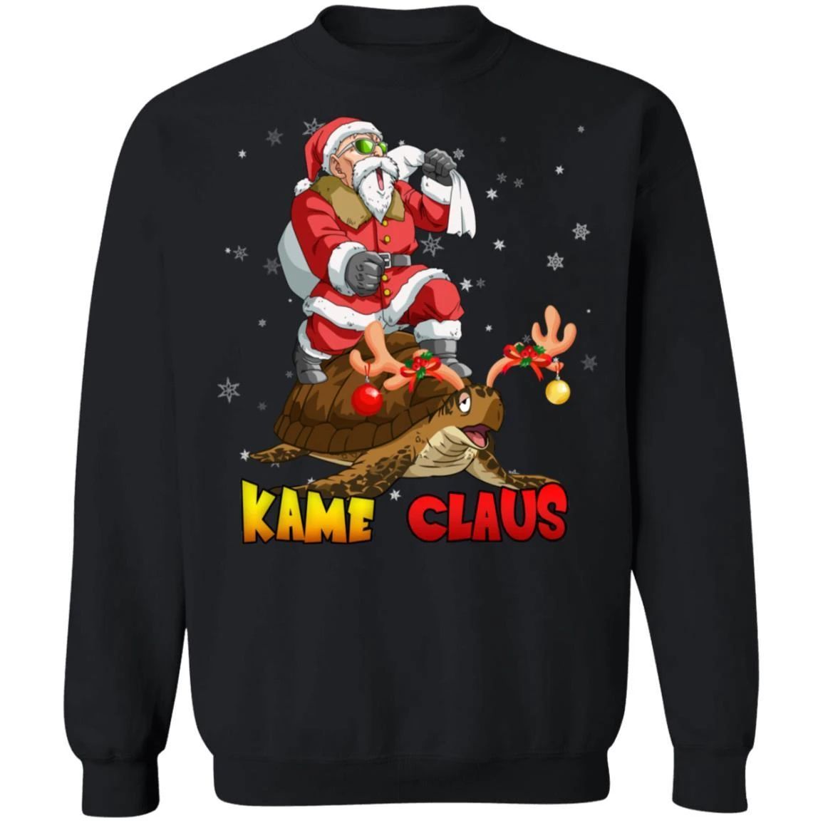 Kame Claus Master Roshi Santa Sweatshirt Dragon Ball Christmas Shirt