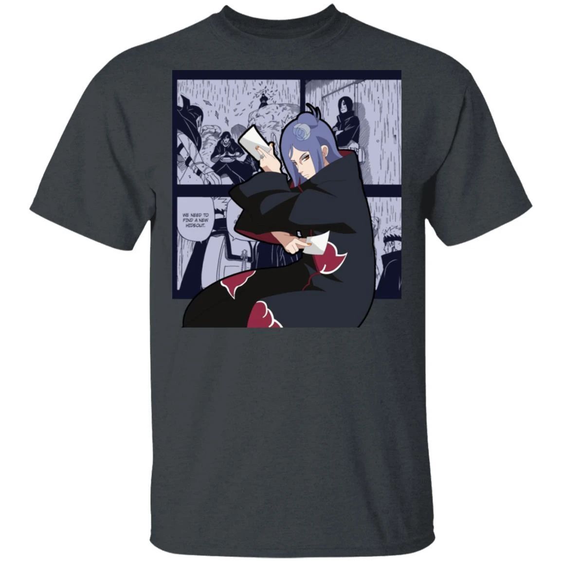Naruto Konan Shirt Anime Character Mix Manga Style Tee 1